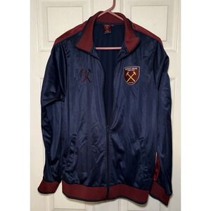 West Ham United FC Official Soccer Gift Mens Retro Track Top Jacket Size Medium